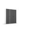 Rauch Möbel Voyager, Kleiderschrank für Schlafzimmer, Kinderzimmer, Jugendzimmer, Flur, 3-türig, mit Zubehör Classic, Farbe Grau metallic, Schwarz/Weiß, Breite 140cm