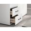 Rauch Möbel Voyager, Kleiderschrank für Schlafzimmer, Kinderzimmer, Babyzimmer, Jugendzimmer, Flur, 3-türig, 2 Schubladen, mit Zubehör Basic, Farbe Weiß, Breite 140cm