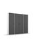 Rauch Möbel Voyager, Kleiderschrank für Schlafzimmer, Kinderzimmer, Babyzimmer, Jugendzimmer, Flur, 4-türig, mit Zubehör Basic, Farbe Gra umetallic, Schwarz/Weiß, Breite 187cm