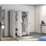 Rauch Möbel Voyager, Kleiderschrank für Schlafzimmer, Kinderzimmer, Babyzimmer, Jugendzimmer, Flur, 3-türig, mit Zubehör Basic, Farbe Weiß, Breite 140cm