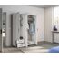 Rauch Möbel Voyager, Kleiderschrank für Schlafzimmer, Kinderzimmer, Babyzimmer, Jugendzimmer, Flur, 3-türig, 2 Schubladen, mit Zubehör Basic, Farbe Weiß, Breite 140cm