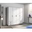 Rauch Möbel Voyager, Kleiderschrank für Schlafzimmer, Kinderzimmer, Babyzimmer, Jugendzimmer, Flur, 4-türig, 4 Schubladen, mit Zubehör Basic, Farbe Weiß, Breite 187cm