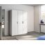 Rauch Möbel Voyager, Kleiderschrank für Schlafzimmer, Kinderzimmer, Babyzimmer, Jugendzimmer, Flur, 3-türig, mit Zubehör Basic, Farbe Weiß, Breite 140cm