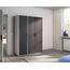Rauch Möbel Voyager, Kleiderschrank für Schlafzimmer, Kinderzimmer, Babyzimmer, Jugendzimmer, Flur, 3-türig, mit Zubehör Basic, Farbe Gra umetallic, Schwarz/Weiß, Breite 140cm