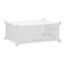 Relaxdays Schuhschrank Kunststoff, Schuhregal geschlossen, Regalsystem 6 Fächer, H x B x T: 107 x 49 x 37 cm, weiß