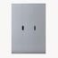 [en.casa] Kleiderschrank Eiselfing Schrank mit 3 Türen Garderobenschrank 176 x 120 x 52 cm Schlafzimmerschrank 1 Kleiderstange 4 Fächer Grau