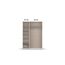 Rauch Möbel Voyager, Kleiderschrank für Schlafzimmer, Kinderzimmer, Jugendzimmer, Flur, 3-türig, mit Zubehör Classic, Farbe Weiß/Eiche Artisan, Holz, Breite 140cm