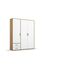 Rauch Möbel Voyager, Kleiderschrank für Schlafzimmer, Kinderzimmer, Jugendzimmer, Flur, 3-türig, 2 Schubladen, mit Zubehör Classic, Farbe Weiß/Eiche Artisan, Holz, Breite 140cm
