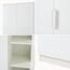 [en.casa] Kleiderschrank Eiselfing Schrank mit 3 Türen Garderobenschrank 176 x 120 x 52 cm Schlafzimmerschrank 1 Kleiderstange 4 Fächer Weiß