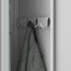 Jan Nowak Spind Schrank, Metallschrank, Kleiderschrank, Schließfachschrank | 2 Abteile mit Kleiderstange, Trennwände, Lüftungsschlitze, 4 Kleiderhaken pro Abteil | 180 cm x 80 cm x 50 cm, Grau