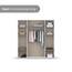 Rauch Möbel Voyager, Kleiderschrank für Schlafzimmer, Kinderzimmer, Babyzimmer, Jugendzimmer, Flur, 4-türig, mit Zubehör Basic, Farbe Weiß/Eiche Artisan, Breite 187cm