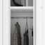 Jan Nowak Spind Schrank, Kleiderschrank, Metallschrank, Schließfachschrank | 2 Abteile mit Kleiderstange, Lüftungsschlitze, Trennwände, 4 Kleiderhaken pro Abteil | 180 cm x 60 cm x 50 cm, Weiß