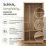 [en.casa] Kleiderschrank Eiselfing Schrank mit 2 Türen Garderobenschrank 176 x 80 x 52 cm Schlafzimmerschrank 1 Kleiderstange 1 Fach Eicheoptik