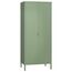 skølm Ituri Metallschrank Mintgrün – Kleiderschrank mit 6 Fächern & 2 Kleiderstangen – Garderobenschrank Flur 80 cm breit – Schlafzimmerschrank Industrial Style – Stahlschrank für Wohnzimmer & Büro