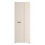 Forte NET306 moderner Mehrzweckschrank 70, schmaler Schrank, 2-türig, Holzwerkstoff, Flur, Diele, Kaschmir|Beige, 68,7 cm breit x 181,1 cm hoch x 36,5 cm tief