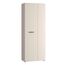 Forte NET306 moderner Mehrzweckschrank 70, schmaler Schrank, 2-türig, Holzwerkstoff, Flur, Diele, Kaschmir|Beige, 68,7 cm breit x 181,1 cm hoch x 36,5 cm tief