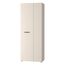 Forte NET306 moderner Mehrzweckschrank 70, schmaler Schrank, 2-türig, Holzwerkstoff, Flur, Diele, Kaschmir|Beige, 68,7 cm breit x 181,1 cm hoch x 36,5 cm tief