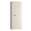 Forte NET306 Schuhschrank 70, moderner Flurschrank, 2-türig, 5 Regalböden, Flur, Diele, Abstellraum, Holzwerkstoff, Kaschmir|Beige, 68,7 cm breit x 181,1 cm hoch x 36,5 cm tief