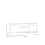 FORTE Trondheim TV-Unterschrank, Holzwerkstoff, Artisan Eiche kombiniert mit Schwarz Eiche, B x H x T: 158,4 x 58,9 x 41,5 cm