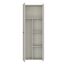 Forte NET306 moderner Mehrzweckschrank 70, schmaler Schrank, 2-türig, Holzwerkstoff, Flur, Diele, Kaschmir|Beige, 68,7 cm breit x 181,1 cm hoch x 36,5 cm tief