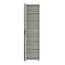Forte NET106 Schuhschrank 50, moderner Flurschrank, 1-türig, 6 Einlegeböden, Flur, Diele, Abstellraum, Holzwerkstoff, Kaschmir|Beige, 50,2 cm breit x 179,1 cm hoch x 34,8 cm tief