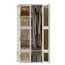 Dripex Kleiderschrank, Schrank 69 x 170 x 50 cm (B x H x T), einfache Montage, Faltbarer Mehrzweckschrank mit Stange, magnetische Türen, für Wohnzimmer Schlafzimmer Weiß