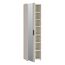 Forte NET106 Schuhschrank 50, moderner Flurschrank, 1-türig, 6 Einlegeböden, Flur, Diele, Abstellraum, Holzwerkstoff, Kaschmir|Beige, 50,2 cm breit x 179,1 cm hoch x 34,8 cm tief