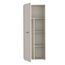 Forte NET306 moderner Mehrzweckschrank 70, schmaler Schrank, 2-türig, Holzwerkstoff, Flur, Diele, Kaschmir|Beige, 68,7 cm breit x 181,1 cm hoch x 36,5 cm tief