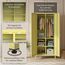 skølm Ituri Metallschrank Gelb – Kleiderschrank mit 6 Fächern & 2 Kleiderstangen – Garderobenschrank Flur 80 cm breit – Schlafzimmerschrank Industrial Style – Stahlschrank für Wohnzimmer & Büro