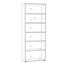 Forte NET306 Schuhschrank 70, moderner Flurschrank, 2-türig, 5 Regalböden, Flur, Diele, Abstellraum, Holzwerkstoff, Kaschmir|Beige, 68,7 cm breit x 181,1 cm hoch x 36,5 cm tief