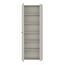 Forte NET306 Schuhschrank 70, moderner Flurschrank, 2-türig, 5 Regalböden, Flur, Diele, Abstellraum, Holzwerkstoff, Kaschmir|Beige, 68,7 cm breit x 181,1 cm hoch x 36,5 cm tief