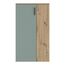 Forte Boots Schuhschrank 70, Skandi Stil Schuhschrank, 2-türig, Holzwerkstoff, Flur, Artisan Eiche Holzdekor, Salbei, 68,9 cm breit x 120,4 cm hoch x 34,1 cm tief