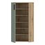 Forte Boots Schuhschrank 70, Skandi Stil Schuhschrank, 2-türig, Holzwerkstoff, Flur, Artisan Eiche Holzdekor, Salbei, 68,9 cm breit x 120,4 cm hoch x 34,1 cm tief