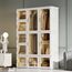 Dripex Kleiderschrank, Schrank 104 x 170 x 50 cm (B x H x T), einfache Montage, Faltbarer Mehrzweckschrank mit Stange, magnetische Türen, für Schlafzimmer Wohnzimmer Weiß