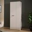 Forte NET306 moderner Mehrzweckschrank 70, schmaler Schrank, 2-türig, Holzwerkstoff, Flur, Diele, Kaschmir|Beige, 68,7 cm breit x 181,1 cm hoch x 36,5 cm tief