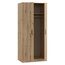 FORTE NIKO Kleiderschrank 82, Scandi Kleiderschrank mit 2 Türen, Holzwerkstoff, Artisan Eiche Dekor, 81,9 cm breit, 185 cm hoch, 52,7 cm tief