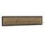 FORTE Trondheim Wandregal, Holzwerkstoff, Artisan Eiche/Schwarz Eiche, 29,6 x 140 x 23,4 cm