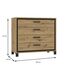 FORTE TRONDHEIM Kommode mit 4 Schubladen, Holzwerkstoff, Artisan Eiche / Schwarzeiche, 104.7 x 81.3 x 41.5 cm