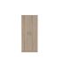 FORTE NIKO Schrank 80 85, Kleiderschrank klein, Flurschrank Schlafzimmerschrank Jugendzimmerschrank Kinderzimmerschrank Drehtürenschrank 2-türig, Sonoma Eiche, 82 cm breit x 185 cm hoch x 53 cm tief