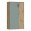 Forte Boots Schuhschrank 70, Skandi Stil Schuhschrank, 2-türig, Holzwerkstoff, Flur, Artisan Eiche Holzdekor, Salbei, 68,9 cm breit x 120,4 cm hoch x 34,1 cm tief