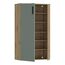 Forte Boots Schuhschrank 70, Skandi Stil Schuhschrank, 2-türig, Holzwerkstoff, Flur, Artisan Eiche Holzdekor, Salbei, 68,9 cm breit x 120,4 cm hoch x 34,1 cm tief