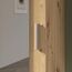 Forte NET106 Schuhschrank 50, schmaler Flurschrank mit 6 Einlegeböden und Spiegelfront, Flur, Diele, Holzwerkstoff, Artisan Eiche Holzdekor, 50,2 cm breit x 179,1 cm hoch x 34,8 cm tief