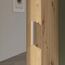 FORTE NET106 Schrank 50, Schuhschrank, Garderobenschrank, Abstellraum, Drehtürenschrank, 1-türig mit Einlegeböden, Spiegel, Holzdekor: Artisan Eiche, 50 cm breit x 180 cm hoch x 35 cm tief