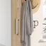 FORTE NET106 Schrank 50, Schuhschrank, Garderobenschrank, Abstellraum, Drehtürenschrank, 1-türig mit Einlegeböden, Spiegel, Holzdekor: Artisan Eiche, 50 cm breit x 180 cm hoch x 35 cm tief