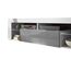 Selsey Bianko – TV Lowboard/TV Schrank, Weiß Matt/Grau Hochglanz, mit LED-Beleuchtung, 140 x 35 x 50,6 cm