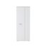 FORTE NET106 Schrank 70, Schuhschrank, Garderobenschrank, Abstellraum, Drehtürenschrank, 2-türig mit Einlegeböden, Weiß, 69 cm breit x 179 cm hoch x 35 cm tief