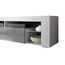 Selsey Bianko – TV Lowboard/TV Schrank, Weiß Matt/Grau Hochglanz, mit LED-Beleuchtung, 140 x 35 x 50,6 cm