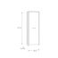 FORTE CLIF Schrank 65 70, Kleiderschrank klein Flurschrank schmal Garderobenschrank Industrial Holzdekor: Old – Wood Vintage / Betonoptik Dunkelgrau, 67 cm breit x 201.5 cm hoch x 42 cm tief