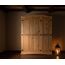Dynamic24 Schrank Schlafzimmer – New Mexiko Kleiderschrank 3-türig – B152xH193xT54cm – Massivholz Kiefer Natur – Kommode – Garderobenschrank – Mehrzweckschrank – Offener Kleiderschrank – Wardrobe