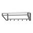 HAKU Wandgarderobe anthrazit, weiß, MDF, Metall - Maße: B 70 cm x H 23 cm x T 30 cm, Style: Modern